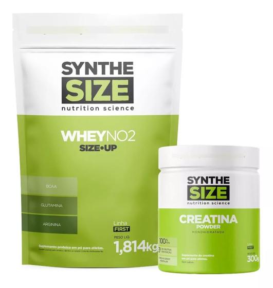 Imagem de KIT WHEY NO2 (1,8 Kg) + CREATINA PURA (300G) SYNTHESIZE - SABOR BAUNILHA