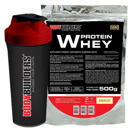 Imagem de Kit Whey Protein 500g + Coqueteleira - Bodybuilders