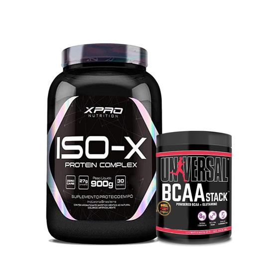 Imagem de Kit Whey Protein Iso - X Complex 900g - XPRO Nutrition + BCAA 250g - Universal