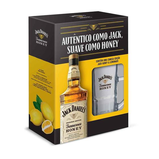 Kit Whisky Jack Daniel's Honey 1000ml + Caneca Whisky Magazine Luiza