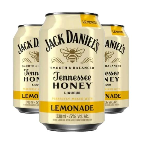Kit Whisky Jack Daniel's Tennessee Honey Lemonade 330ml 3un Whisky