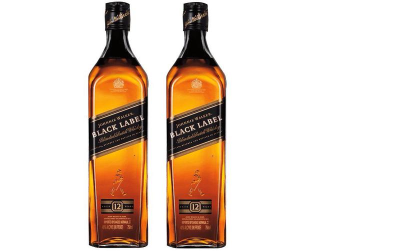 Imagem de Kit Whisky Johnnie Walker Black Label Blended 1L 2 unidades