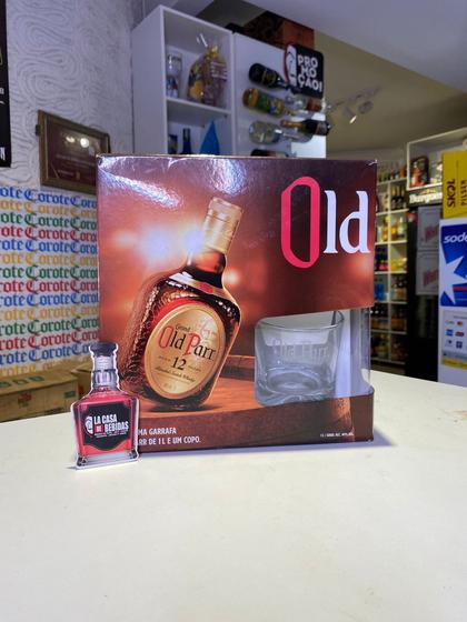 Imagem de Kit Whisky Old Parr 1L + Copo de vidro personalizado