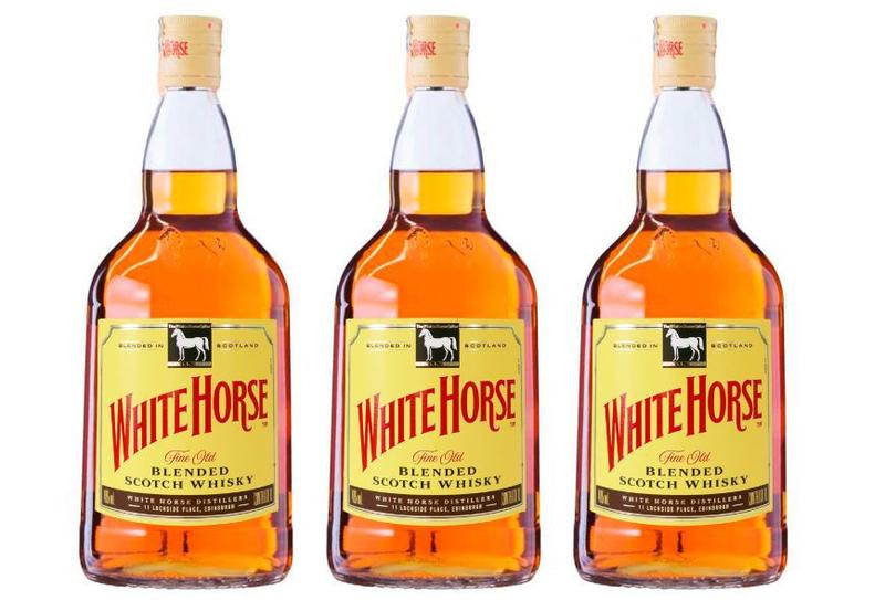 Imagem de Kit Whisky White Horse Blended 1L - Cavalo Branco 3 unidades