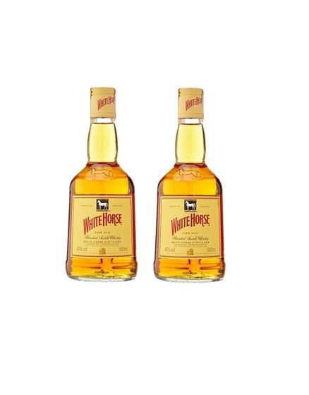 Imagem de Kit Whisky White Horse Blended 500ml - Cavalo Branco 2uni