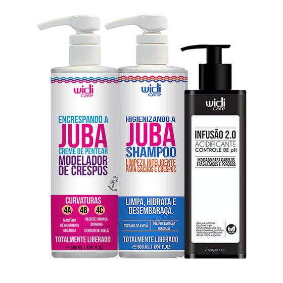 Imagem de Kit Widi Care Acidificante, Shampoo, Encrespando a Juba