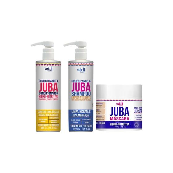 Imagem de Kit Widi Care Juba Cond+ Shampoo + Máscara Hidro-Nutritiva