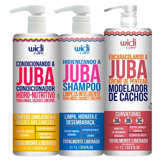 Imagem de Kit Widi Care Juba Encaracolando, Condicionador e Shampoo 1L