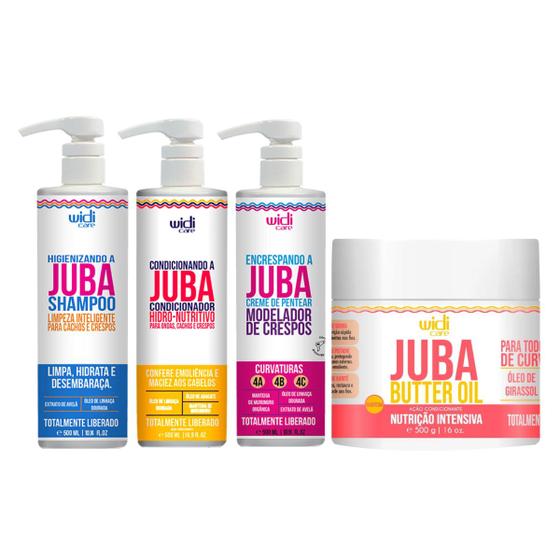 Imagem de Kit Widi Care Juba Shampoo Cond Creme Encrespando Butter Oil