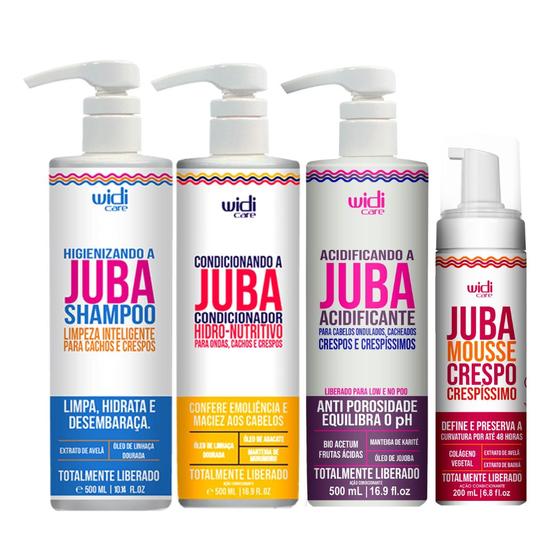 Imagem de Kit Widi Care Juba Shampoo Condicionador Acidificante Mousse