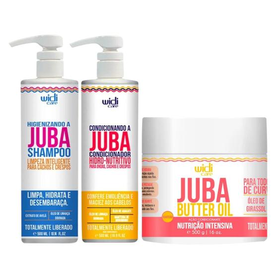 Imagem de Kit Widi Care Juba Shampoo + Condicionador + Butter Oil