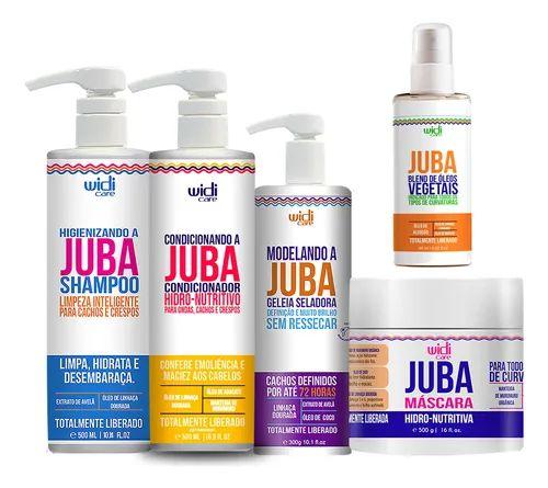 Imagem de Kit Widi Care Juba Shampoo, Condicionador, Geleia, Máscara e Blend De Óleos
