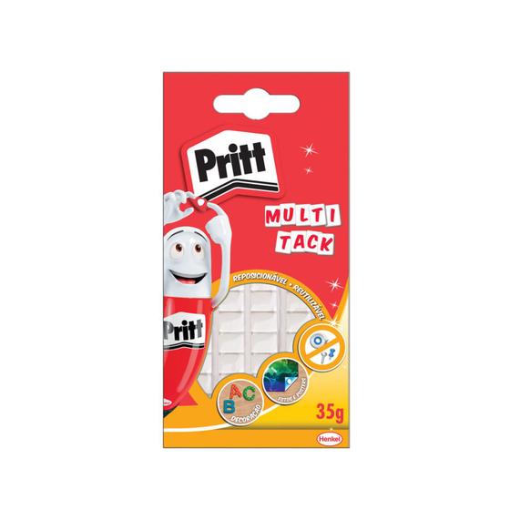 Imagem de Kit x3  Adesivos Reutilizável Multitack Pritt Cartazes 35g