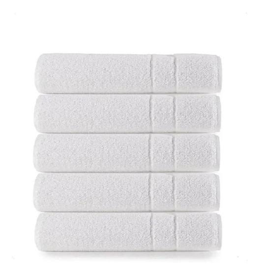 Imagem de Kit X4 Toalhas de Banho Hotel Pousada Motel Lufamar 350gr/m²  Basic 