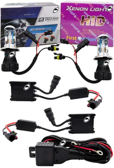 Kit Xenon H4 Bi-Xenon 8000K Com Reator Digital HID Menor preço em Kit Xenon H4 Bi-Xenon 8000K Com Reator Digital HID