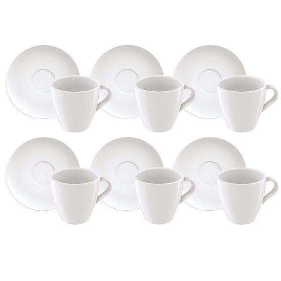 Imagem de Kit Xícaras De Capuccino Tramontina Paola Em Porcelana 200 Ml 12 Peças Tramontina