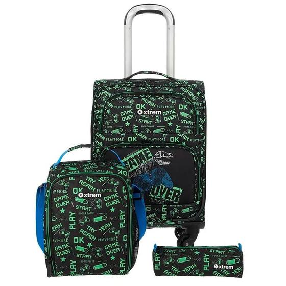 Imagem de Kit Xtrem Com Mala 3 Peças Speedy Pack 326 Dino Verde