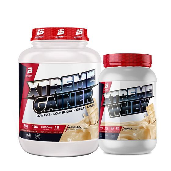 Imagem de Kit Xtreme Hiper Calórico Gainer 3Kg + Whey Protein 900g - Bio Sport USA