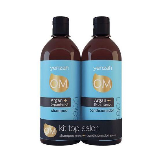 Imagem de Kit Yenzah Om Top Salon Com Shampoo E Condicionador 2x500ml