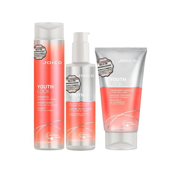 Imagem de Kit Youth Joico - Shampoo e Máscara e Leave-in 177 ml