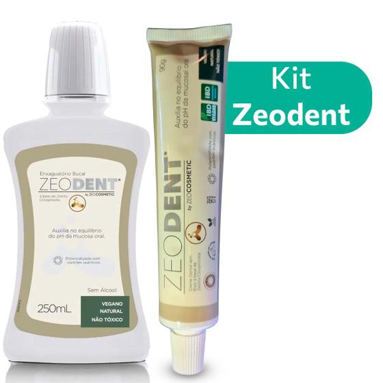 Imagem de Kit Zeodent Creme Dental +  Enxaguante Bucal