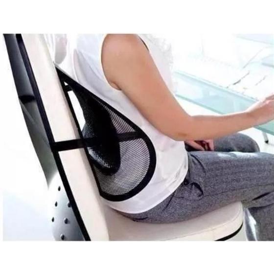 Imagem de Kit10 encosto lombar para carro e cadeira veicular preto