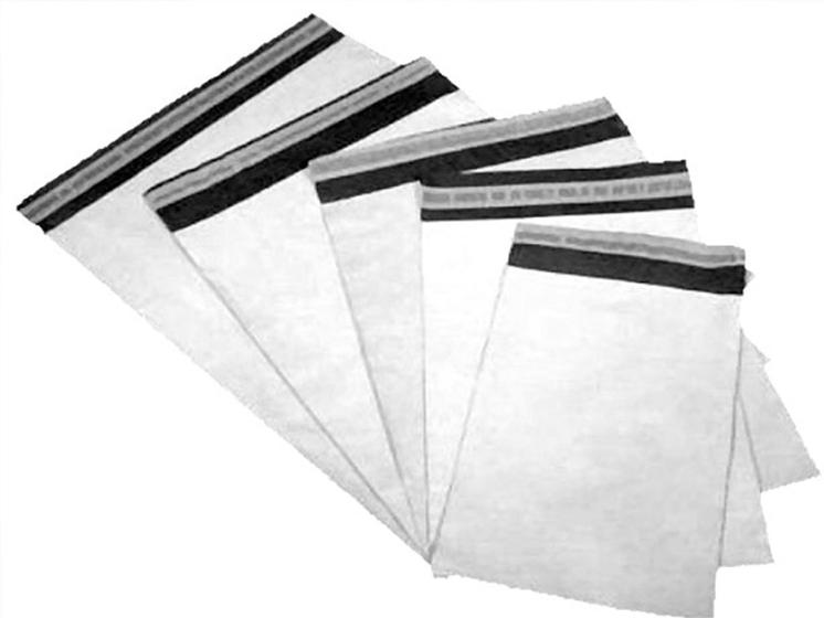Imagem de Kit100Uni Envelope De Segurança 19x25+3,5cm aba Flyer Padrão Envio Correio Embalagem Plástico