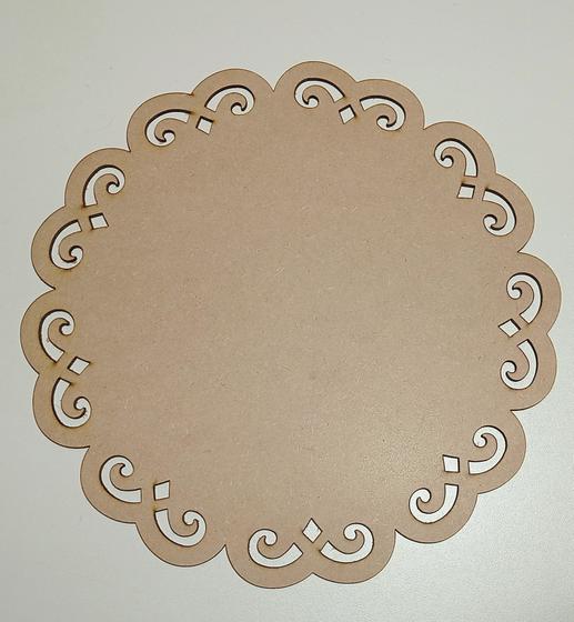 Imagem de KIT20 unid Sousplat Supla Soupla Suplat arabesco  35cm em MDF