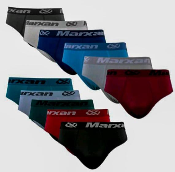 Imagem de Kit3 Cuecas Slip Microfibra Plus Size Marxan GG1 ao GG4