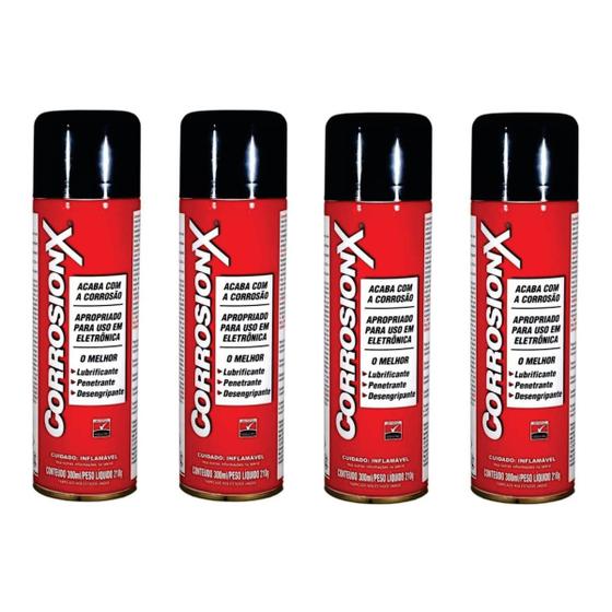 Kit4 CorrosionX Marine Anticorrosivo e Proteção Eletrônico Contra