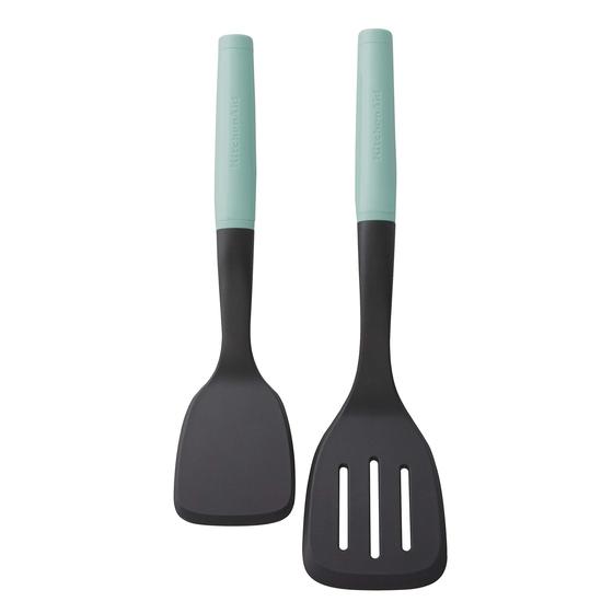 Imagem de KitchenAid Classic Plastic Turner Set, 2-Piece, Aqua