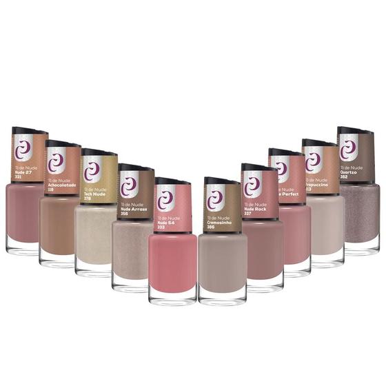 Imagem de KitEsmaltes Linha Completa Tô de Nude 10ml Cora