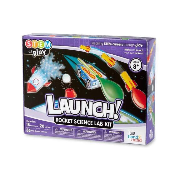 Imagem de Kits de Ciência Infantil Lançamento! Rocket, 18 Exper. e Ativ. STEM, Fabric. Própria de Foguete, Sistema Solar & Corridas de Foguetes