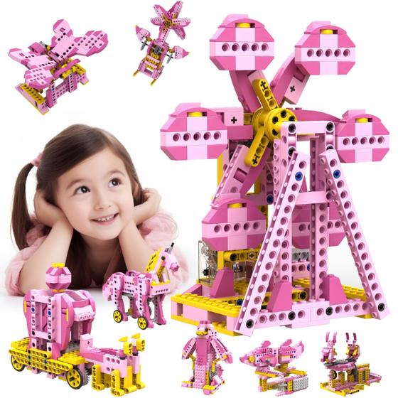 Imagem de Kits de ciência robótica com motor elétrico STEM Toys Apitor 298PCS