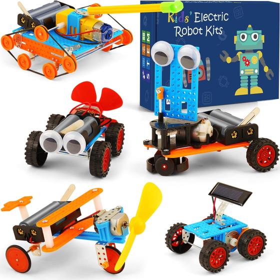 Imagem de Kits de ciência STEM WESAYEE Robotics Robot Building Car 5-12