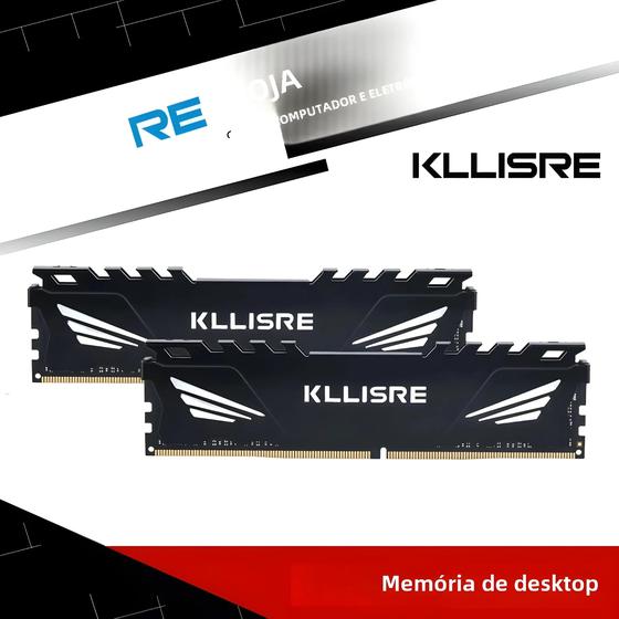 Imagem de Kllisre RAM DDR4 8GB 16GB Memória 2666MHz 3200MHz Desktop Dimm Alto Compatível