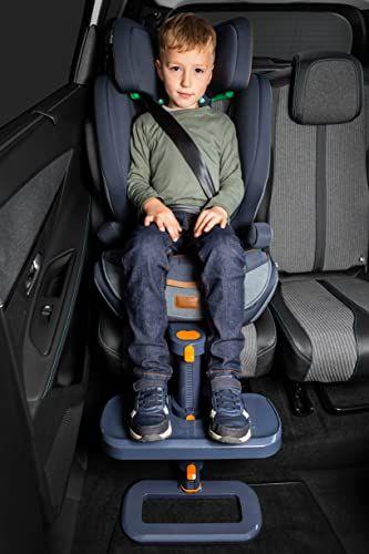 Imagem de Kneeguard Kids Carro Assento descanso para crianças e bebês. Footrest é compatível com assentos de reforço infantil para viagens fáceis e seguras. Ótimo acessório de viagem para viagens fáceis. (Versão mais recente)