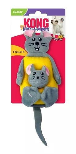 Imagem de Kong Pull-A-Partz Cheezy - Pelúcia p/ Gatos c/ Catnip - (CPP4)