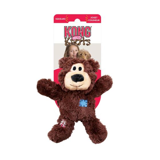 Imagem de Kong Wild Knots Bear Pequeno/Medio - Urso de Pelúcia com Corda - Cores Sortidas - (NKR3)