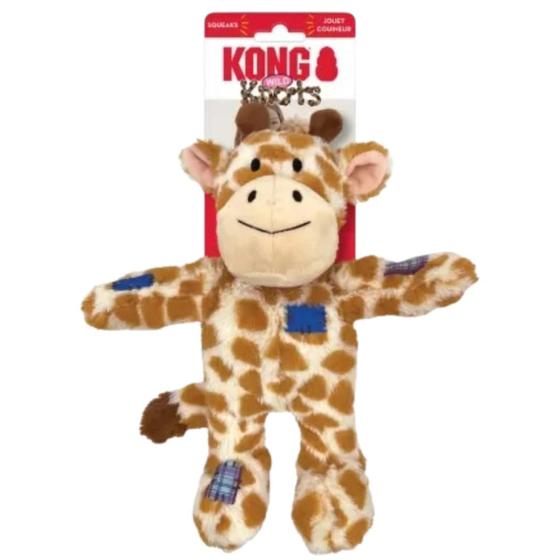 Imagem de Kong Wild Knots Girafa Brinquedo Pelúcia para cachorro - Tamanho M/L