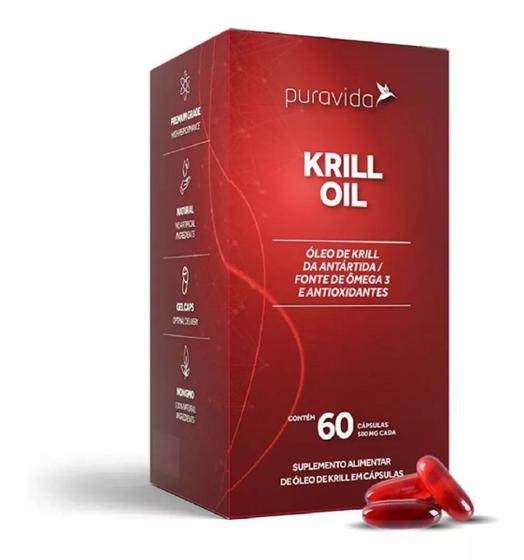 Imagem de Krill Oil Ômega 3 Lipossomal Puravida 60 cápsulas