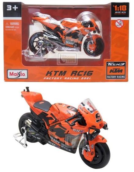 Imagem de KTM RC16 2021 - Danilo Petrucci 9 - Tech3 KTM Factory Racing - Moto GP - 1/18 - Maisto