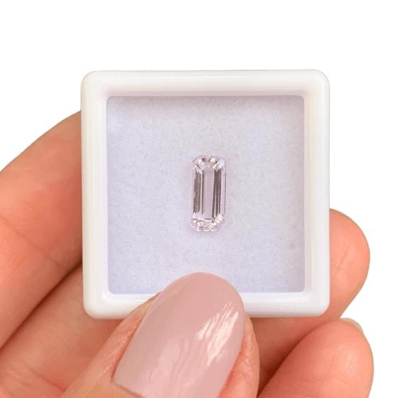 Imagem de Kunzita Baguete Retangular 1,39ct