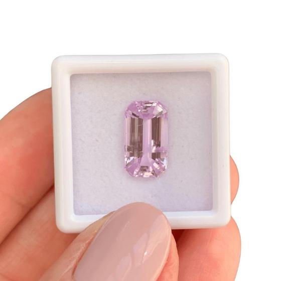 Imagem de Kunzita Rosa Retangular Baguete 4,82ct