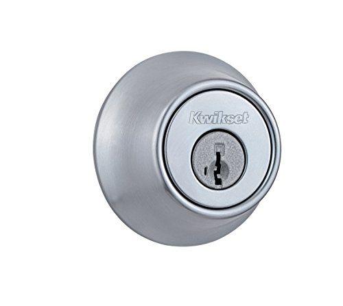 Imagem de Kwikset 660 Single Cylinder Deadbolt com SmartKey Security no Chrome de Cetim