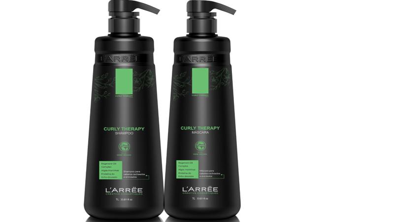 Imagem de L'arrëe Curly Therapy Shampoo e Máscara Reparação  1Litro