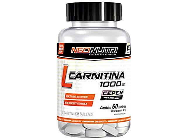 Imagem de L-Carnitina 1000mg 60 Tabletes