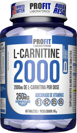 Imagem de L-Carnitina 2000 C/ Cromo 60 Tabletes Profit