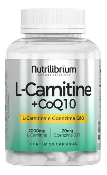 Imagem de L-carnitina 2000mg E Coenzima Q10 90 Caps - Nutrilibrium