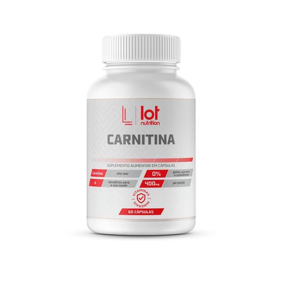 Imagem de L-Carnitina 400Mg 60 Cápsulas Lot Nutrition